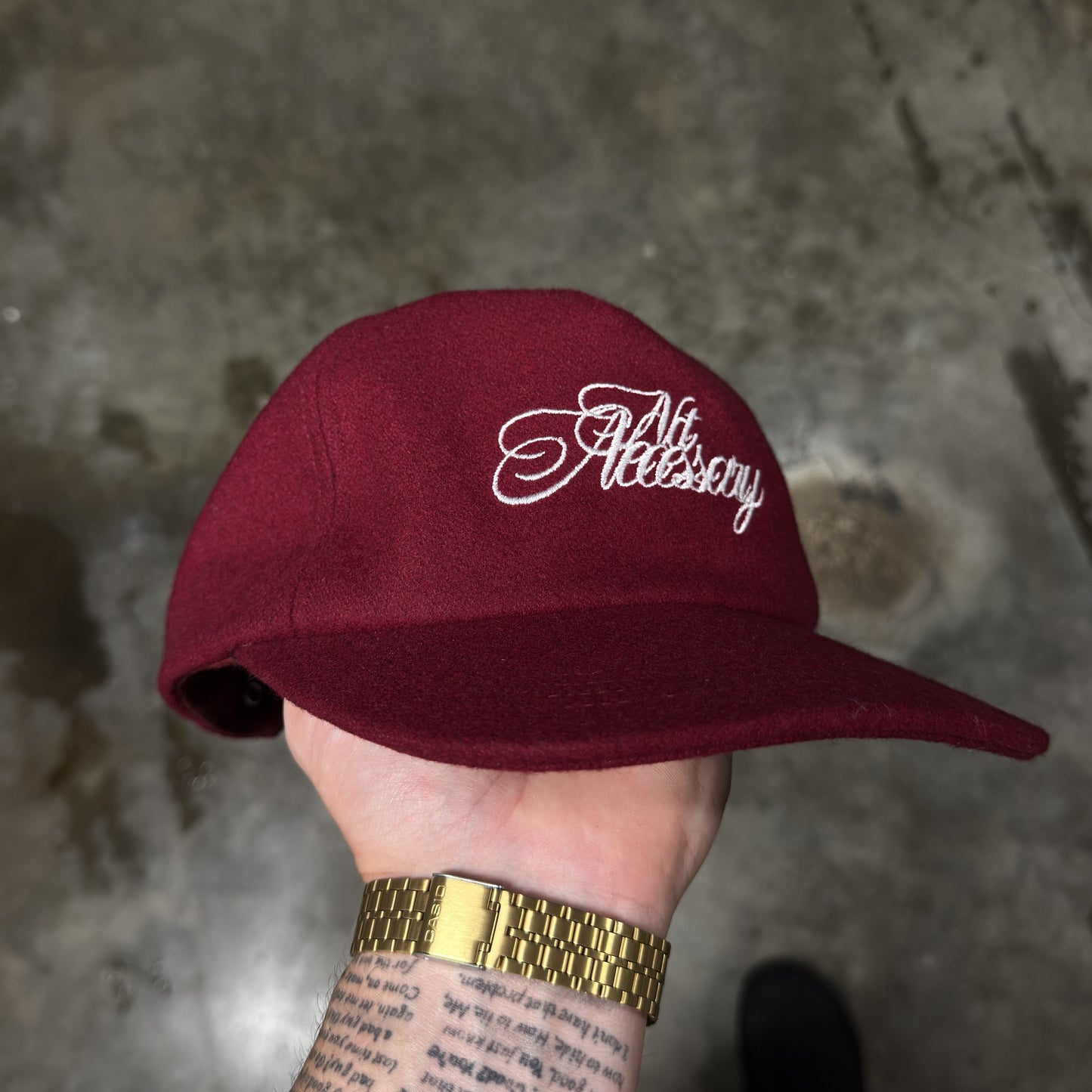 Vintage Hat - Burgundy
